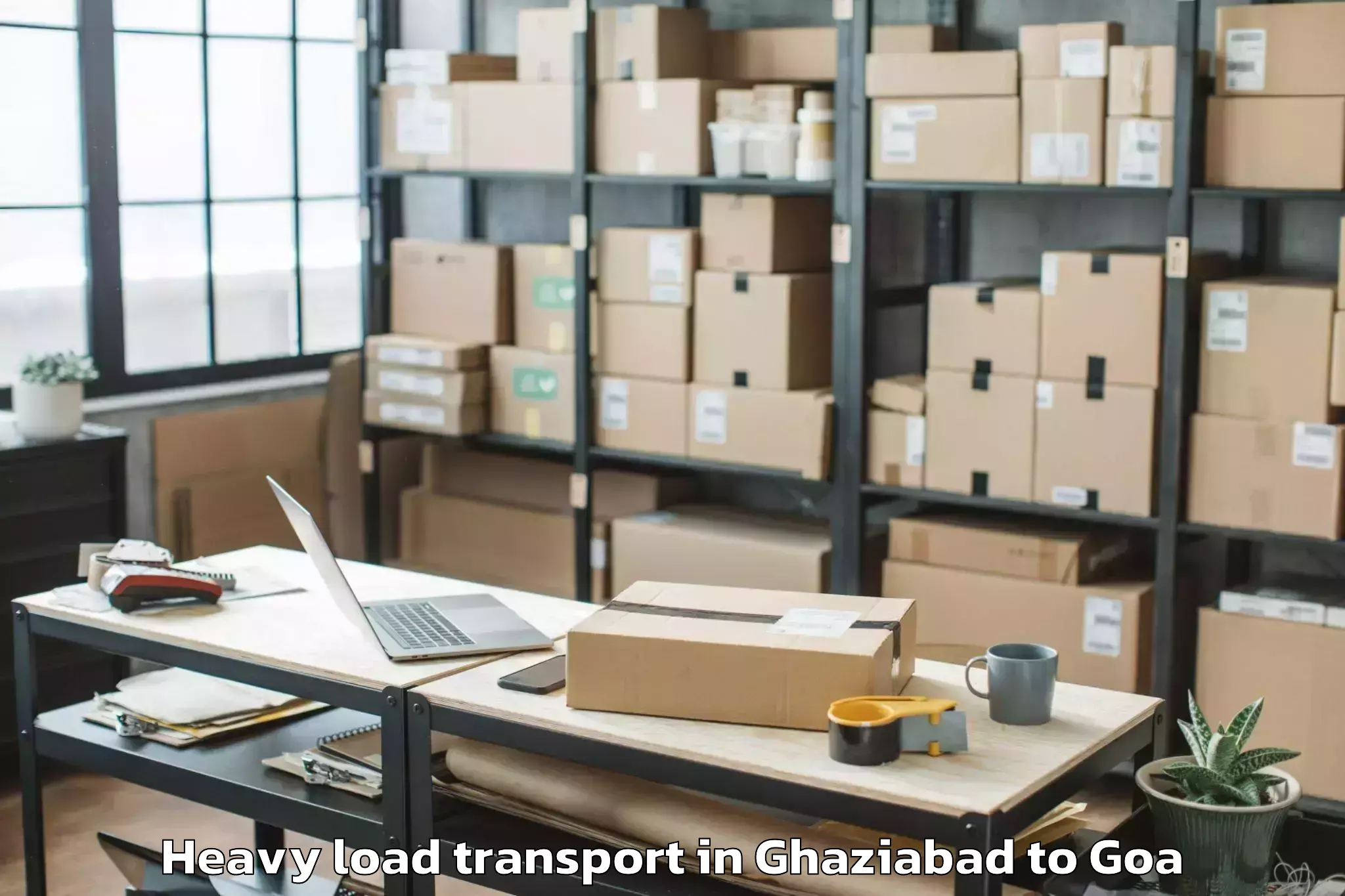 Hassle-Free Ghaziabad to Aldona Heavy Load Transport